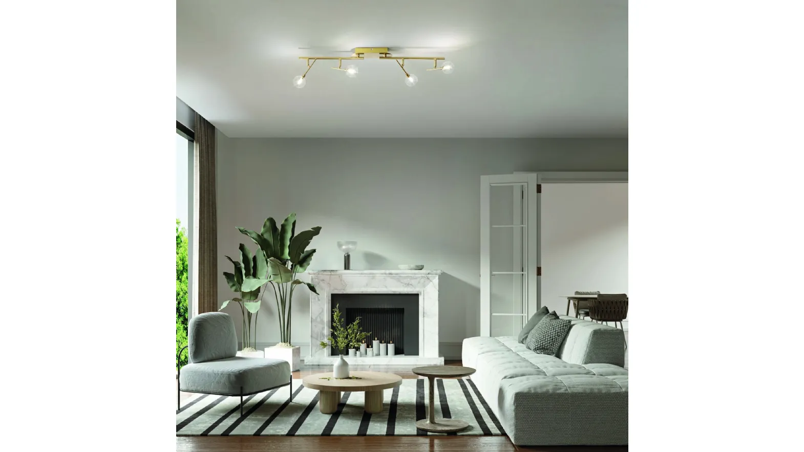 Lampada a soffitto Maracas di Ideal Lux