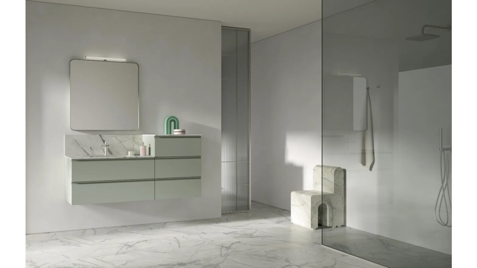 Mobile da Bagno sospeso BIK BK14 di Compab