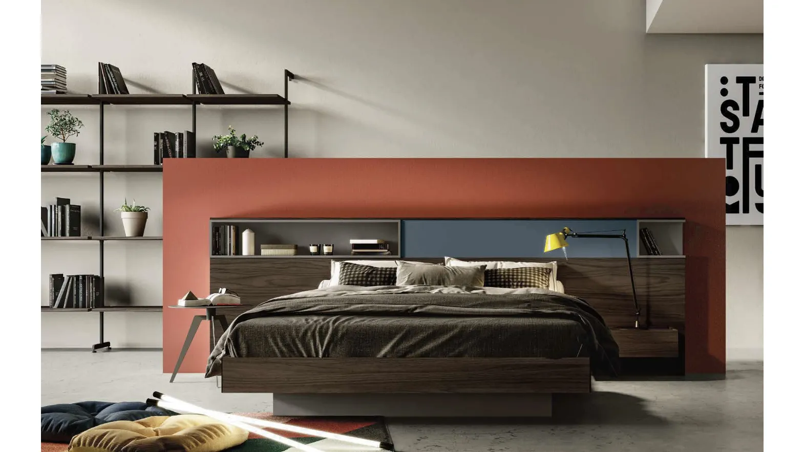 Letto con box contenitore Dado di Imab